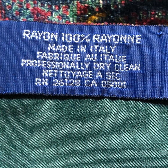 Fashionable Polo by Ralph Lauren Double layered Paisley pattern scarf. Italy - Picture 4 of 15